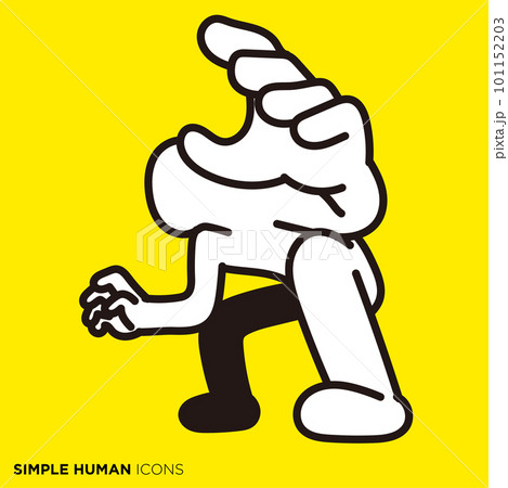 シンプルな人間のアイコンシリーズ,守る人 101152203