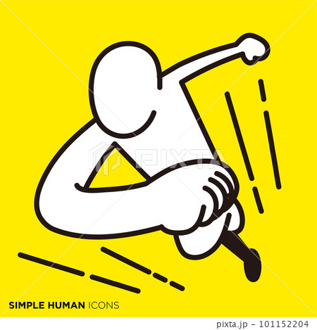 シンプルな人間のアイコンシリーズ,風の如く早く走る シンプルな人間のアイコンシリーズ,風の如く早く走る 101152204