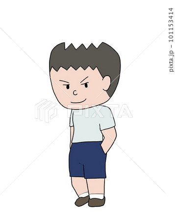 立っている男の子 101153414