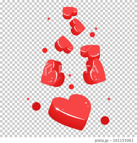 矢量圖的一顆紅色的心 101155061