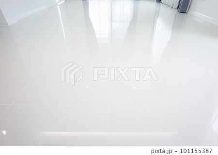 White tile floor in living room. 101155387