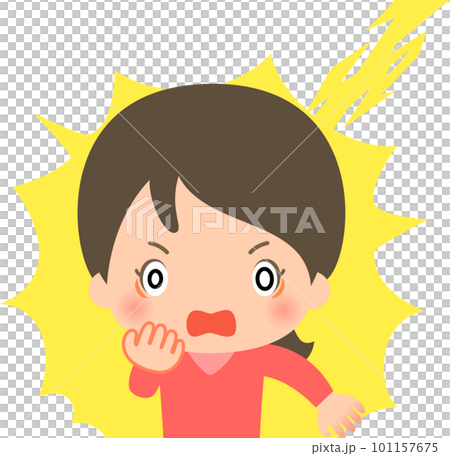 像觸電一樣受到衝擊的女人 像觸電一樣受到衝擊的女人 101157675