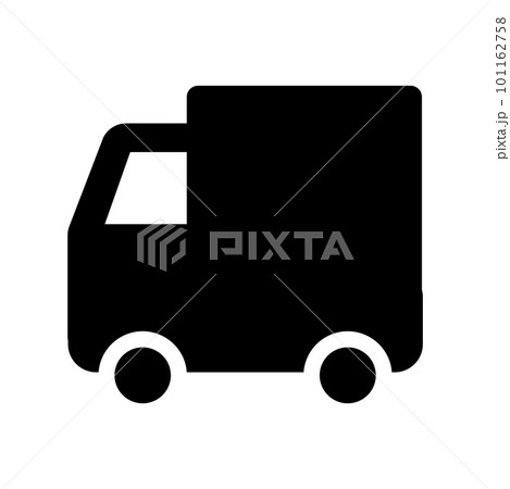 箱型軽トラックアイコン_黒 101162758