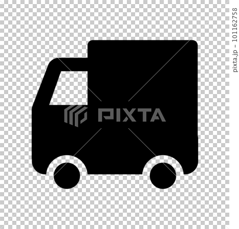 箱型軽トラックアイコン_黒 101162758