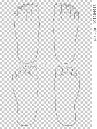 Schema (front and back of both feet) Schema (front and back of both feet) 101164418
