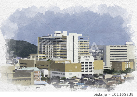水彩画風 和歌山県立医科大学附属病院 和歌山県和歌山市 水彩画風 和歌山県立医科大学附属病院 和歌山県和歌山市 101165239