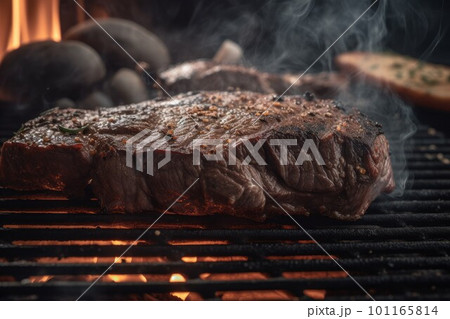 Fresh tasty bbq. Hot summer dinner. Generate Ai 101165814