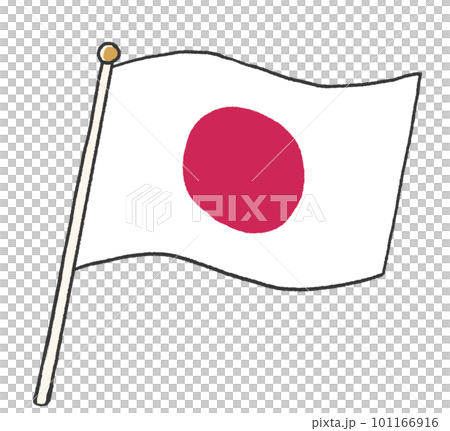 Illustration of the Japanese flag handwritten by a child Illustration of the Japanese flag handwritten by a child 101166916