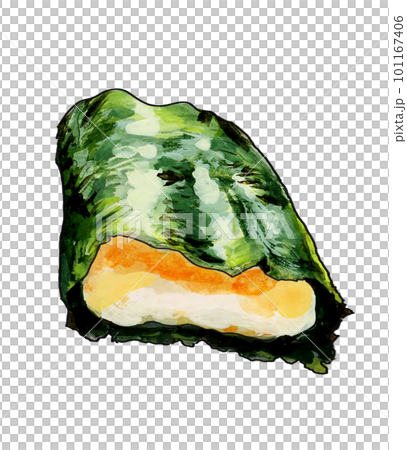 リアルで美味しそうな磯辺焼き餅のイラスト 101167406