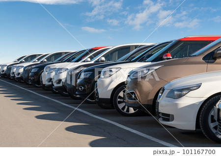 Cars in a row. Cars in a row. 101167700