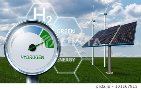 Green hydrogen production concept 101167915