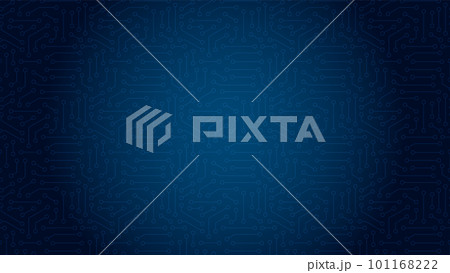 基板のような幾何学的なパターンの背景 - デジタル･AI･コンピュータのイメージ素材 - 16:9 101168222