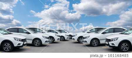 Cars in a row Cars in a row 101168485