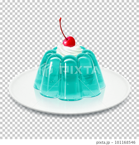 レトロなソーダゼリーのイラスト 101168546