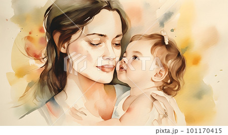 Mothers Day concept with mother and her child 101170415