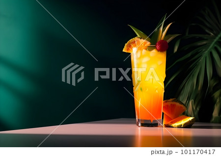 Non alcoholic summer cocktail drink, mocktail 101170417