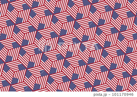 Geometric pattern in the colors of the national flag of U.S. The colors of U.S. Geometric pattern in the colors of the national flag of U.S. The colors of U.S. 101170946