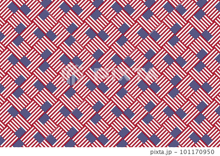 Geometric pattern in the colors of the national flag of U.S. The colors of U.S. Geometric pattern in the colors of the national flag of U.S. The colors of U.S. 101170950