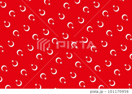 Geometric pattern in the colors of the national flag of Turkey. The colors of Turkey. Geometric pattern in the colors of the national flag of Turkey. The colors of Turkey. 101170956