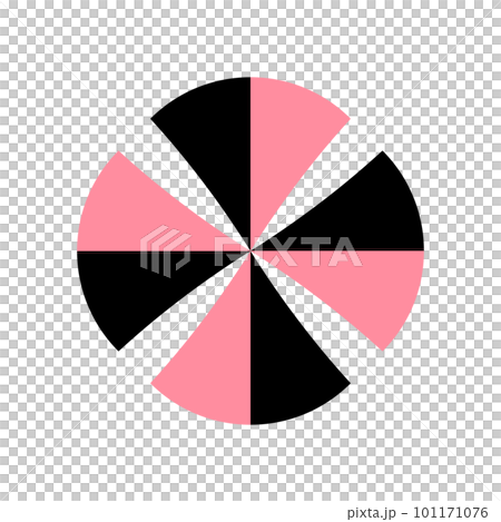 Abstract Circle Cross Shape Icon. Element for Design. Vector Art. 101171076