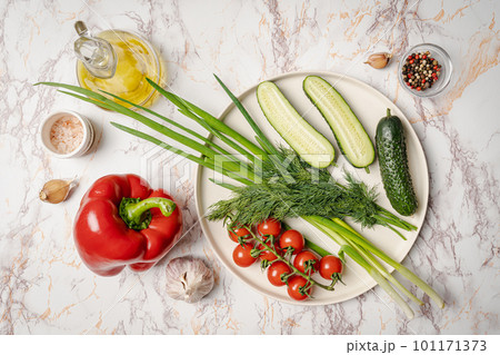 Healthy vegan food assortment. 101171373