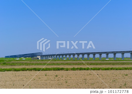 千葉県柏市船戸つくばエクスプレスの線路2023年4月 千葉県柏市船戸つくばエクスプレスの線路2023年4月 101172778