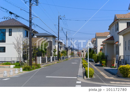 千葉県柏市船戸の風景_閑静な住宅街2023年4月 千葉県柏市船戸の風景_閑静な住宅街2023年4月 101172780