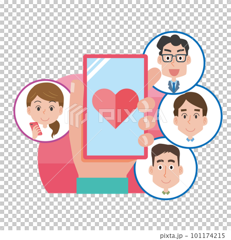 Matching app image illustration 101174215