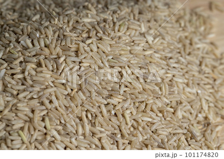 Unprocessed healthy dark rice, close up Unprocessed healthy dark rice, close up 101174820