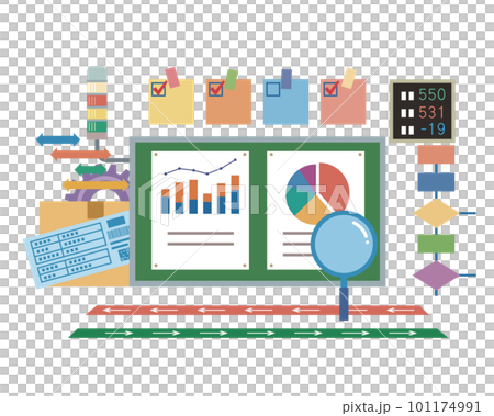 Image illustration of visualization in the manufacturing industry 101174991