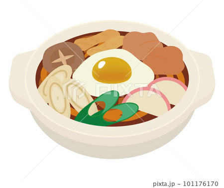 味噌煮込 野鳥イラスト 6点セット 味噌煮込みうどんのイラストのイラスト素材 [101176170] - PIXTA