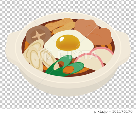 味噌煮込みうどんのイラストのイラスト素材 [101176170] - PIXTA