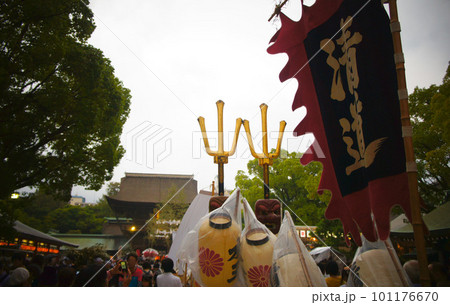 福岡県福岡市、筥崎宮(はこざきぐう)の夏祭り、放生会(ほうじょうや)の御神幸行列_3 福岡県福岡市、筥崎宮(はこざきぐう)の夏祭り、放生会(ほうじょうや)の御神幸行列_3 101176670