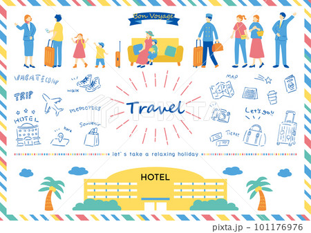 旅行を楽しむ人達 旅行を楽しむ人達 101176976