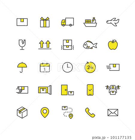 配送関連のアイコンセット 101177135