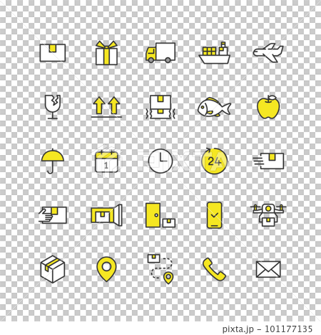 配送関連のアイコンセット 101177135