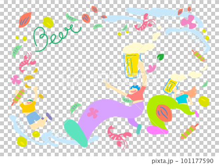 happy people_vector material_beer_poster/banner design_template happy people_vector material_beer_poster/banner design_template 101177590