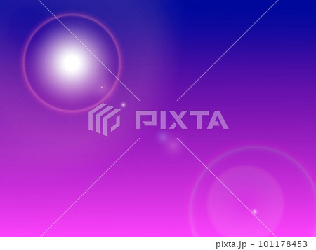 空とフレアの背景素材6(紫色) 101178453