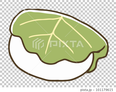 Simple kashiwa mochi illustration Simple kashiwa mochi illustration 101179615