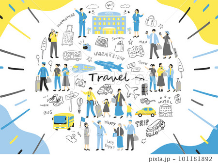 旅行を楽しむ人達 旅行を楽しむ人達 101181892