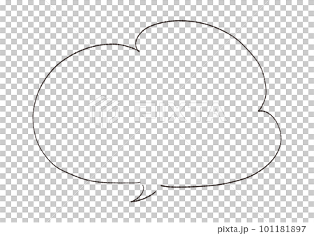 Simple speech bubble illustration material Simple speech bubble illustration material 101181897