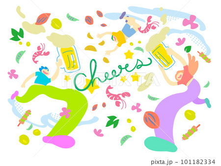 happyな人々_ベクター素材_ビール__ポスター・バナーデザイン_テンプレート happyな人々_ベクター素材_ビール__ポスター・バナーデザイン_テンプレート 101182334