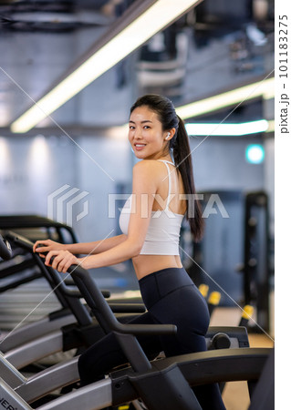 woman training at the gym, training,muscle 101183275