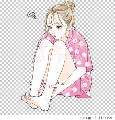 女性の不調7_むくみ 女性の不調7_むくみ 101184409