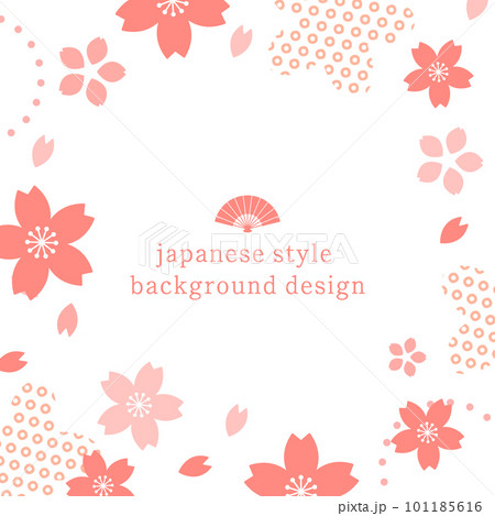 桜の花のパターンテンプレート 101185616