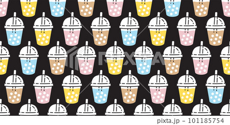 Boba tea vector bubble milk tea icon logo drink - Stock Illustration  [101185755] - PIXTA