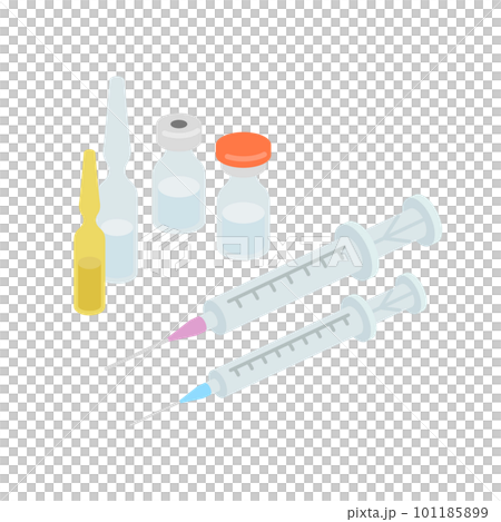 醫療保健_注射器和小瓶安瓶 無主線 醫療保健_注射器和小瓶安瓶 無主線 101185899