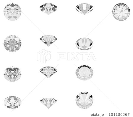 3DCGで制作したダイヤモンド 101186367