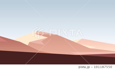 sand mountains landscape view in simple design sand mountains landscape view in simple design 101187550