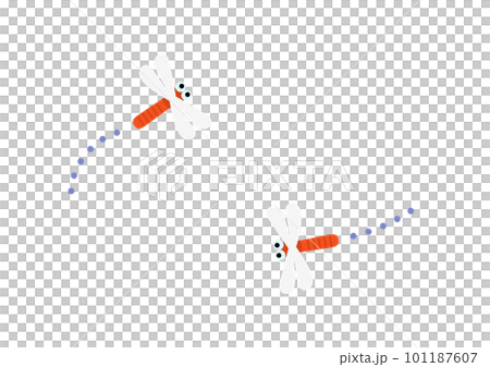 2匹の赤とんぼ 2匹の赤とんぼ 101187607